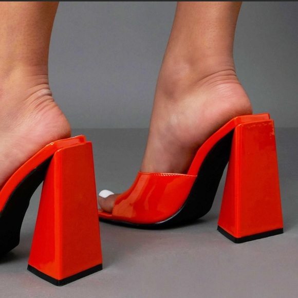 Block Heel Mule Slides - Picture 5 of 6